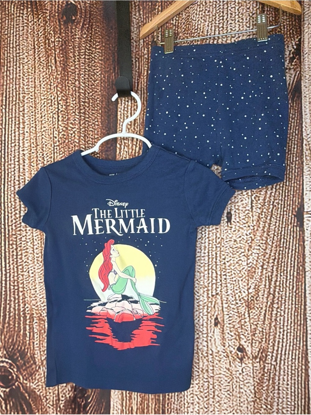 BabyGap X Disney Little Mermaid Pajamas 4 Years Organic Cotton PJ Set Baby Gap